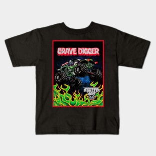 The Green Fire Truck Kids T-Shirt